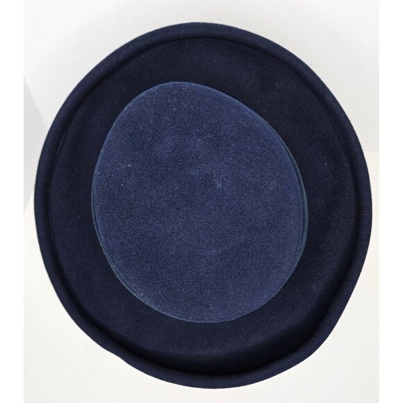 Vintage Importina Bollman Women's Blue Hat 100% Wool Doeskin Felt - Picture 5 of 12